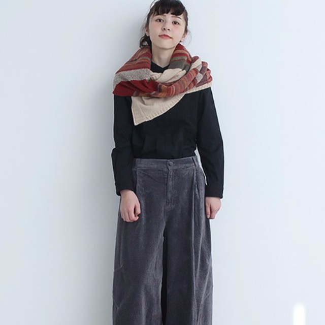 AndA アンドエー コーデュロイ ベロア ダメージ調 パンツ