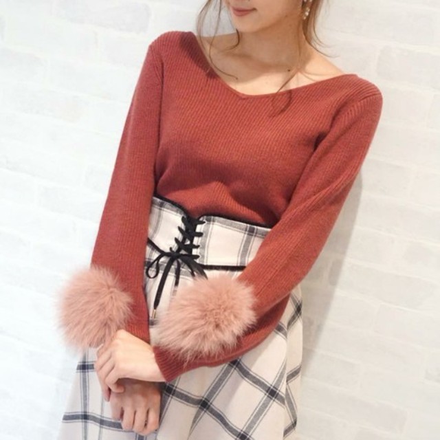 大人可愛い 盛りニット で脱マンネリ 一枚でおしゃれなデザインニットコーデ Zozotown