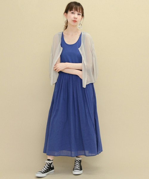 一枚で様になるロング丈ワンピ♪春夏注目の大人かわいいコーデ集