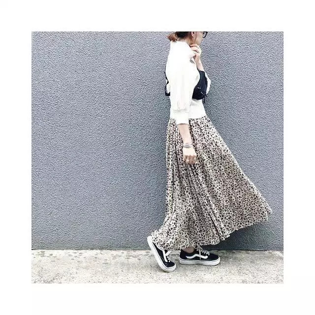「レオパード柄スカートを爽やかに着こなそう！春にぴったりなスポーツMIXコーデ12選♪」 - ZOZOTOWN