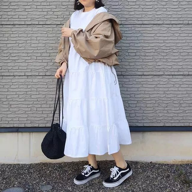 妊娠後期は楽ちんワンピースで 今っぽくておしゃれなマタニティコーデ8選 Zozotown