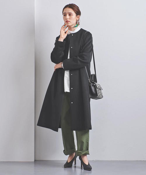 DEUXIEME CLASSE - YLEVE ノーカラーコート の+stbp.com.br