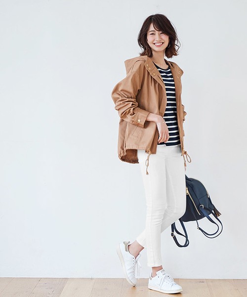 春 スキニーは 白 を選んで きれいめが叶う大人コーデ Zozotown