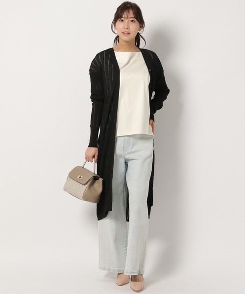 40代女性は ロングカーディガン で大人お洒落に 春コーデに合う着こなし方 Zozotown