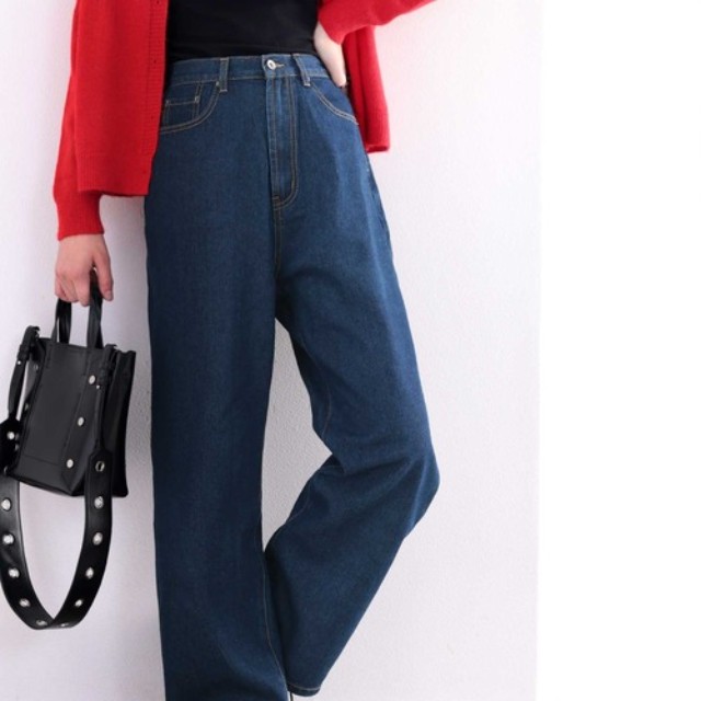 冬の ゆったりしたデニムパンツ どう着るのがおしゃれ 野暮ったく見えない方法 Zozotown