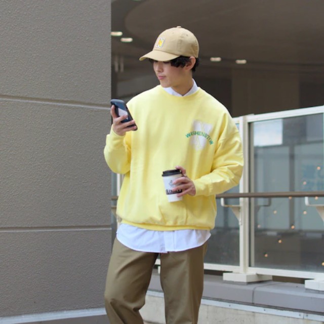 数量限定・即納特価!! セットアップ 黄色 イエロー yellow sweat