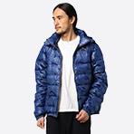 ダウンジャケット/コート（ブルー・ネイビー/青色系）ファッション通販 