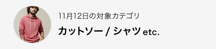 本日の対象カテゴリ