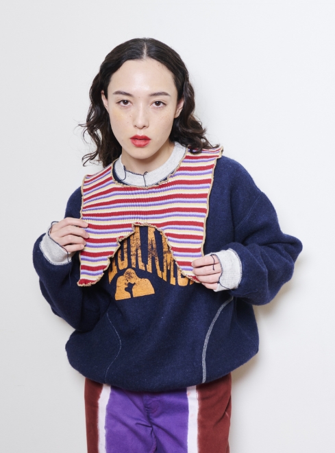 kotohayokozawa/Attached knit collar