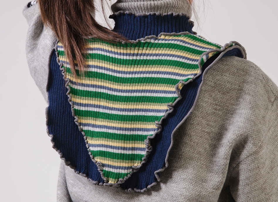 kotohayokozawa/Attached knit collar