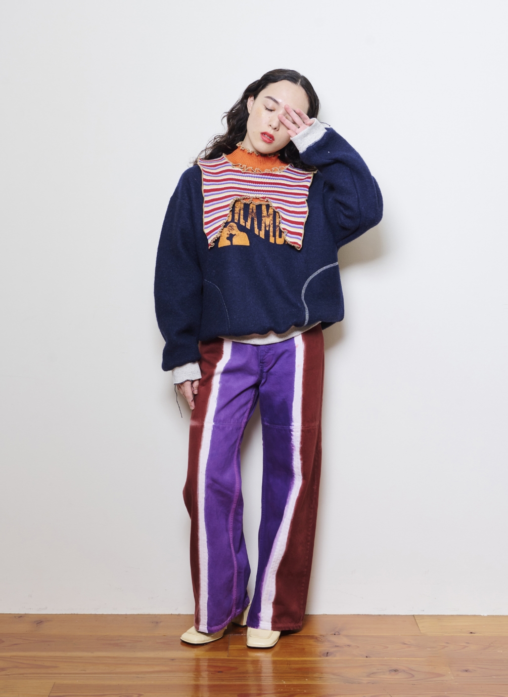 kotohayokozawa/Color dye pants