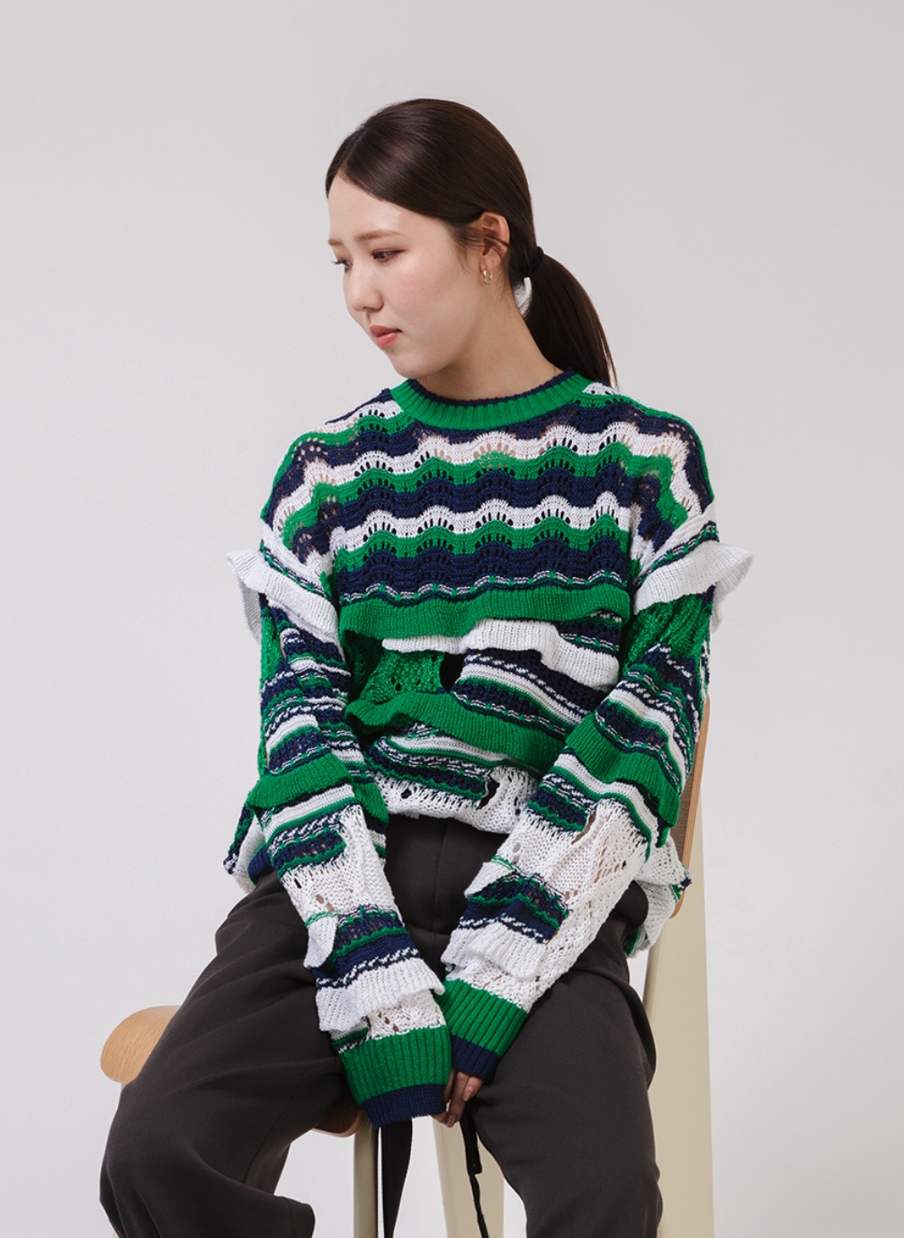 malamute / wavy knit