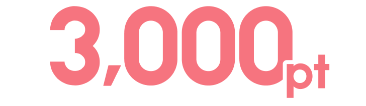 3,000pt