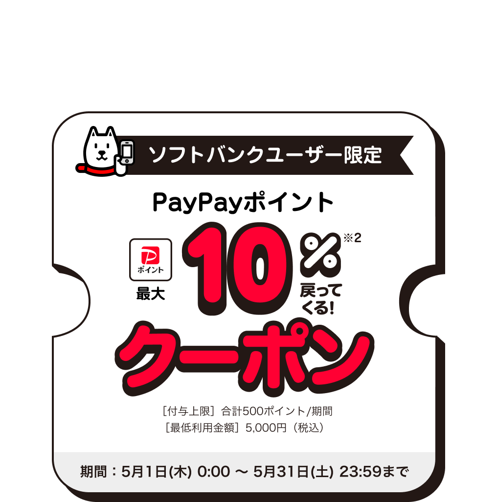 PayPayN[|QbgZOZOTOWNł̂gN!1 \tgoN[U[ PayPay|Cg ő10%2߂ĂIN[| :51 0:00 ` 531 23:59܂