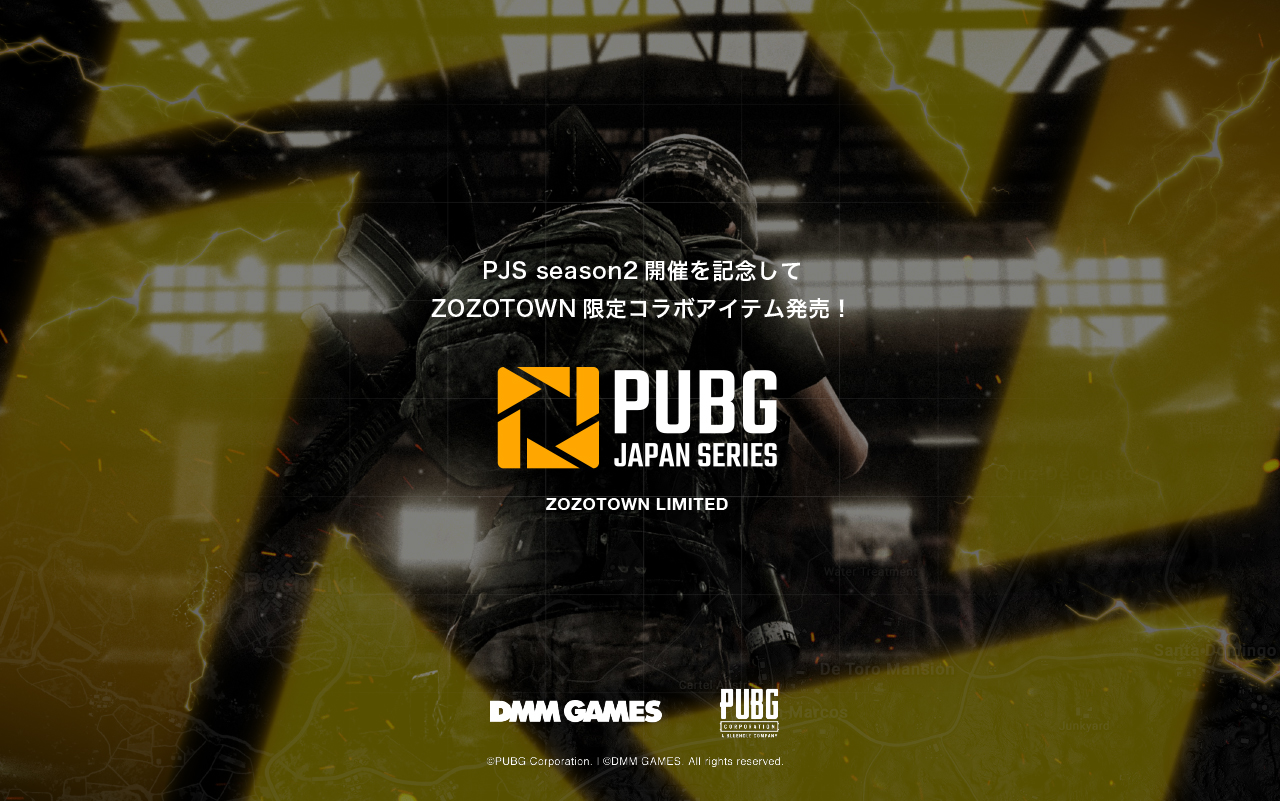 PJS season2 JÂLO ZOZOTOWNR{ACeI PUBG JAPAN SERIES ZOZOTOWN LIMITED