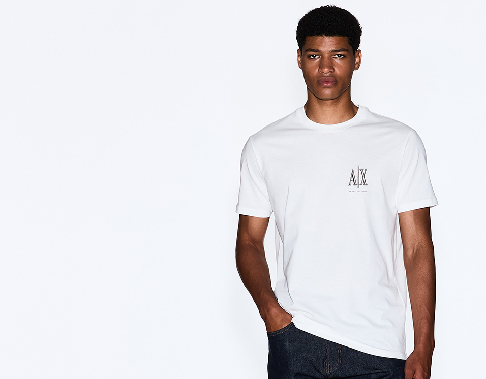 A|X ARMANI EXCHANGE ONE POINT ICON T-SHIRT