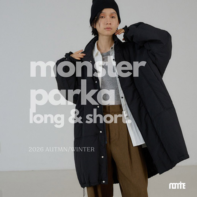 Abahouse Devinette�i�A�o�n�E�X�@�h�D���B�l�b�g�j�̃V���b�v�j���[�X�uMONSTER PARKA�b��l�C�u�����X�^�[�p�[�J�[�v��2026�H�~���o��yNOMINE�z�v