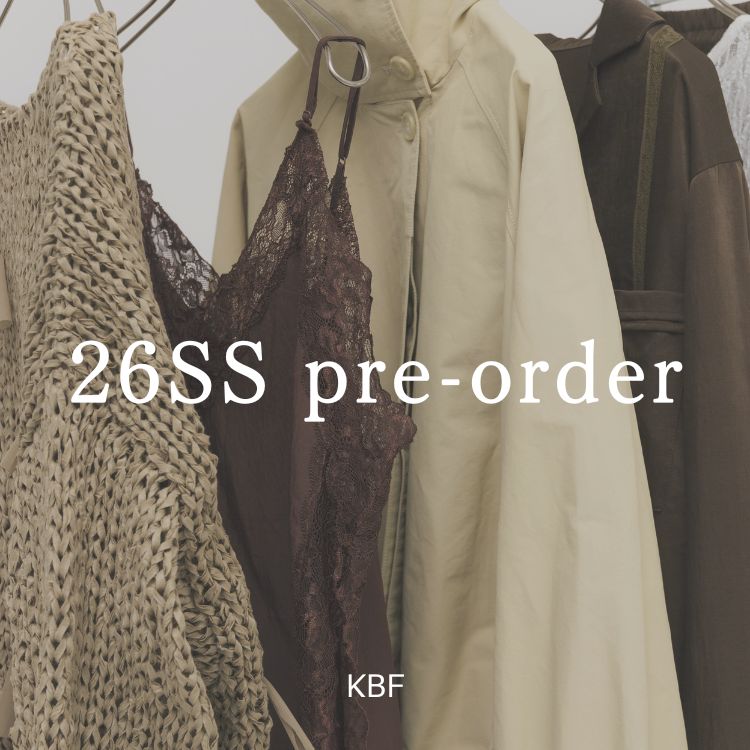 KBF�i�P�[�r�[�G�t�j�̃V���b�v�j���[�X�u�yKBF�zspring pre-order 2026 vol.2�v