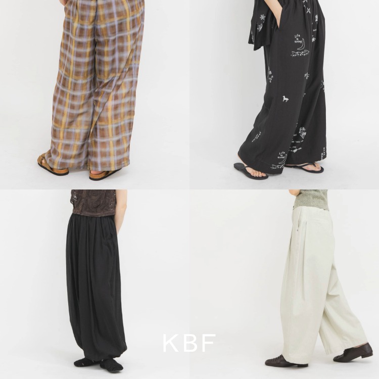 KBF�i�P�[�r�[�G�t�j�̃V���b�v�j���[�X�u�yKBF�zWide & Easy Pants.�v