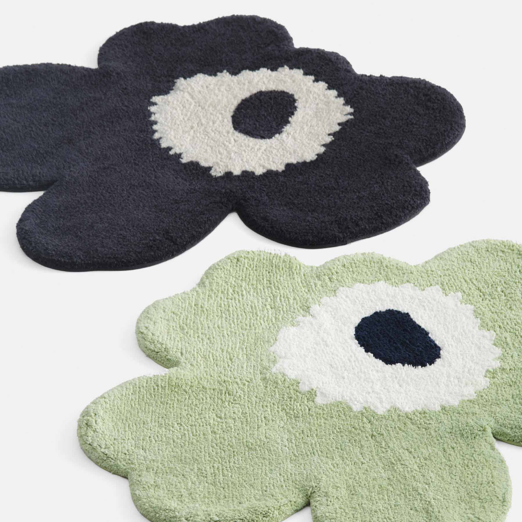✨完売品 人気色✨marimekko UNIKKOバスマット セージグリーン マリメッコ ウニッコ バスマット（オフホワイト×セージ