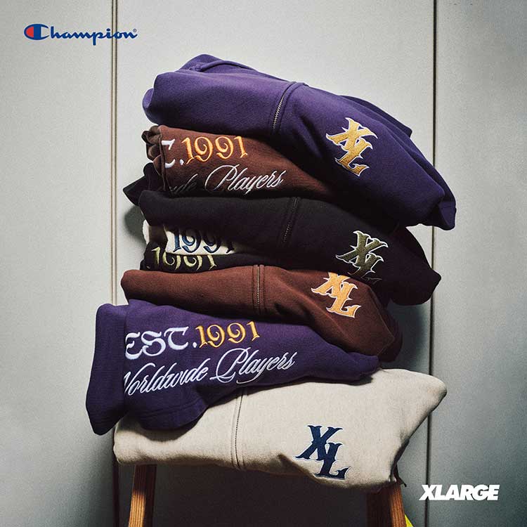 XLARGE�i�G�N�X�g�����[�W�j�̃V���b�v�j���[�X�u�yXLARGE�zCHAMPION SPECIAL COLLABORATION�v