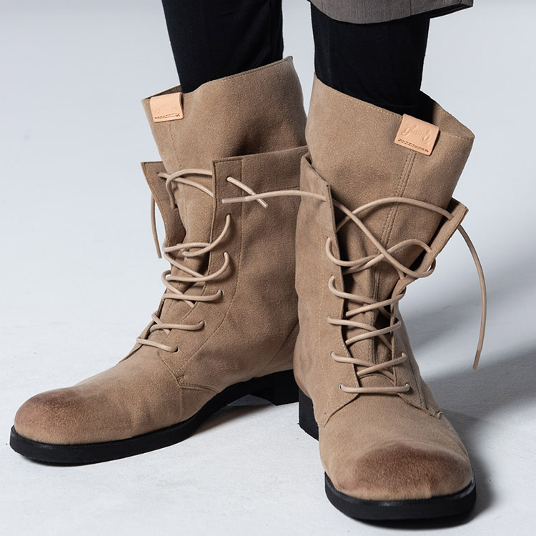 Side Zip Drape Boots / サイドジップドレープブーツ（ブーツ）｜glamb