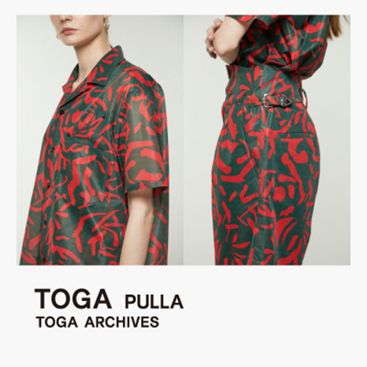 TOGA PULLA(トーガプルラ)】フェイクレザーシャツ TP12-FJ275（シャツ 