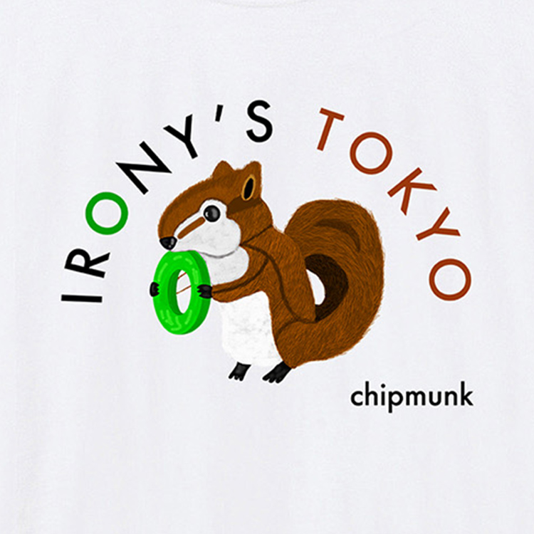 IRONY's TOKYO BIG T-shirts 【mono CHIPMUNK】（Tシャツ/カットソー