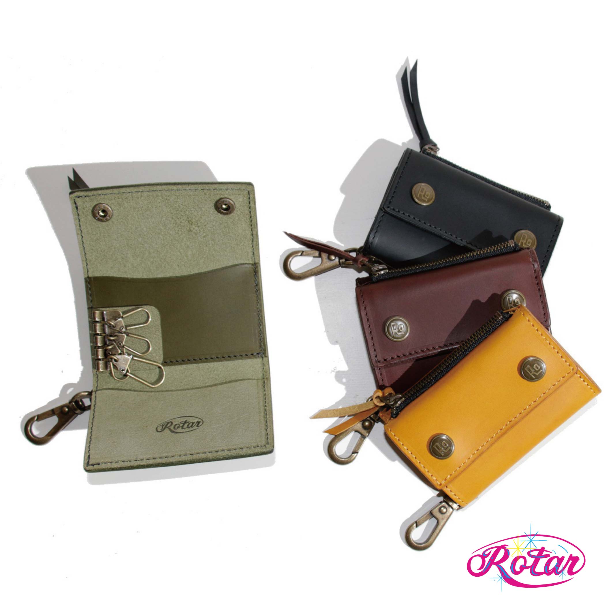 Gamaguchi slim wallet がま口 スリム ウォレット ナスカン