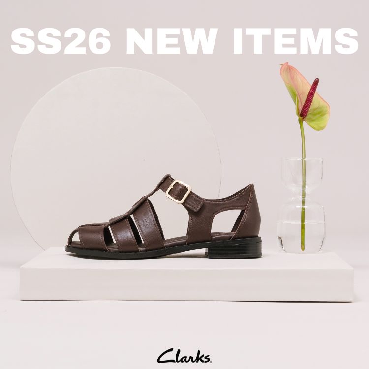 Clarks�i�N���[�N�X�j�̃V���b�v�j���[�X�u�yClarks�zSS26�t�ă��C���i�b�v �v
