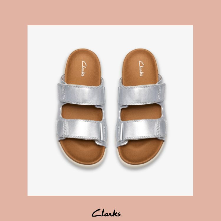 Clarks�i�N���[�N�X�j�̃V���b�v�j���[�X�u�y�N���[�N�X�z�c��킸���b���ڂ̃��f�B�[�X�T���_�� Trigenic2 Sun �v