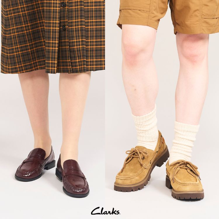 Clarks�i�N���[�N�X�j�̃V���b�v�j���[�X�u�y�N���[�N�X�zAW26�V��b��������H����肷�钍�ڃV���[�Y �v