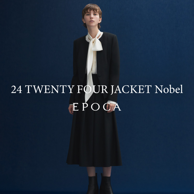 24 TWENTY FOUR JACKET Noble】ノーカラージャケット（ノーカラー