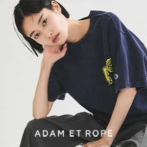 Champion for ADAM ET ROPE'】別注 SWEAT HALF SNAP（スウェット