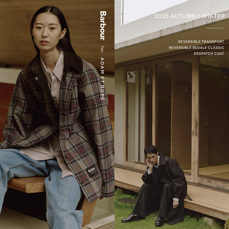 ADAM ET ROPE'�i�A�_���G���y�j�̃V���b�v�j���[�X�u�yBarbour for ADAM ET ROPE'�zSPECIAL COLLABORATION ITEM.�v