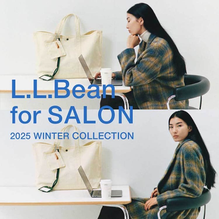 ADAM ET ROPE'�i�A�_���G���y�j�̃V���b�v�j���[�X�u�yL.L.Bean for SALON�z�ʒ��O���[�T���[�E�g�[�g���`���[���|�[�`�v