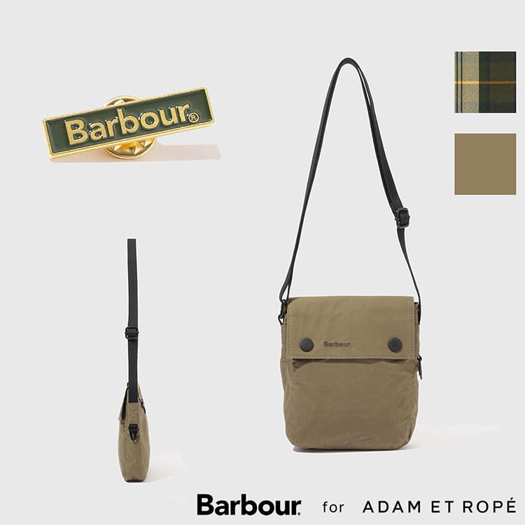 ADAM ET ROPE'�i�A�_���G���y�j�̃V���b�v�j���[�X�u�sBarbour for ADAM ET ROPE'�tEX TRANSPORT CROSSBODY BAG�v