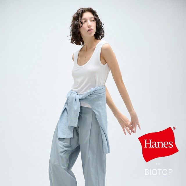 ADAM ET ROPE'�i�A�_���G���y�j�̃V���b�v�j���[�X�uHanes for BIOTOP 26SS�v