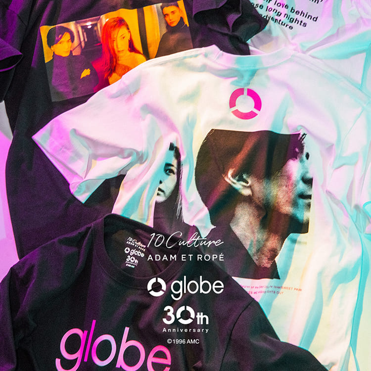 ADAM ET ROPE'�i�A�_���G���y�j�̃V���b�v�j���[�X�u�sglobe × 10Culture for ADAM ET ROPE'�tglobe TEE�v