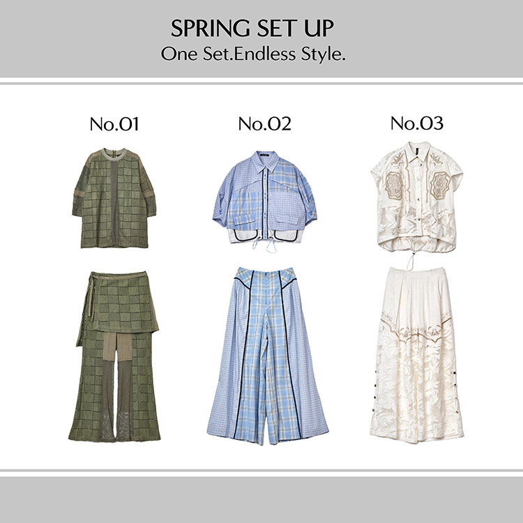 AULA AILA/AULA�i�A�E���A�C��/�A�E���j�̃V���b�v�j���[�X�u- SPRING SET UP ITEM -�v