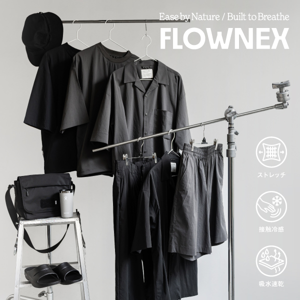 BAYFLOW�i�x�C�t���[�j�̃V���b�v�j���[�X�uFLOWNEX�i�t���[�l�b�N�X�jseries...�uEase by Nature / Built to Breathe�v�v