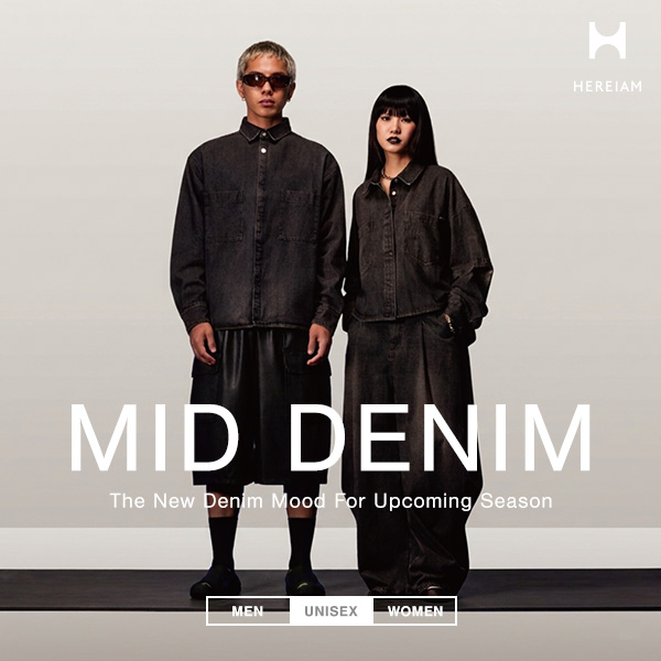 BAYFLOW�i�x�C�t���[�j�̃V���b�v�j���[�X�u�yHEREIAM�zMID DENIM�v