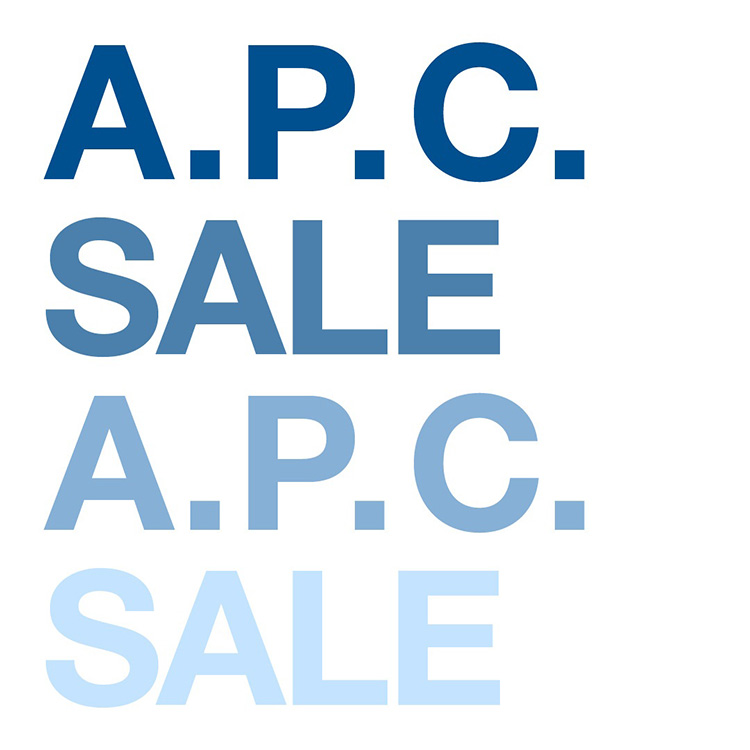 A.P.C.�i�A�[�E�y�[�E�Z�[�j�̃V���b�v�j���[�X�u7/10 �Z�[���Ēl�������ΏۃA�C�e���ǉ��v