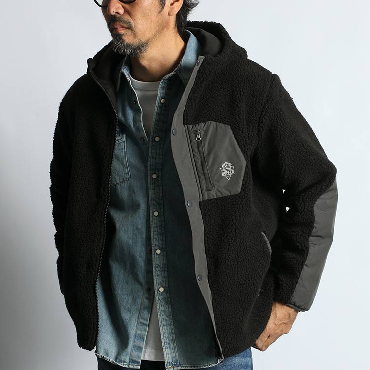 BLACK LABEL〕POLARTEC 'CLASSIC200' ZIP PARKA：セットアップ ポーラ