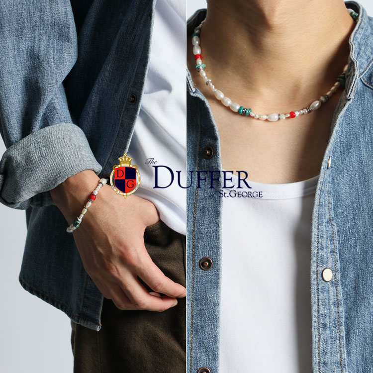 The DUFFER of St.GEORGE�i�U�E�_�t�@�[�E�I�u�E�Z���g�W���[�W�j�̃V���b�v�j���[�X�u�yMade in Japan�zT�V���c�����Ⴆ��I�p�[��×�^�[�R�C�Y���������l�̃l�b�N���X���u���X���b�g�v