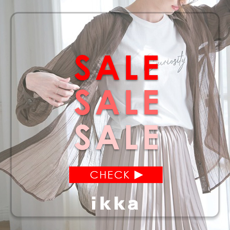 ikka LOUNGE�i�C�b�J���E���W�j�̃V���b�v�j���[�X�u�y��ZOZO���聦�zMAX40��OFF�I�Z�[���J�Ò� | ikka Ladies�v