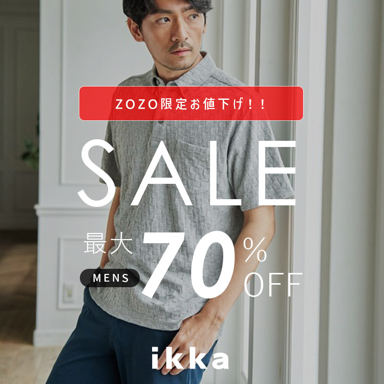 ikka LOUNGE�i�C�b�J���E���W�j�̃V���b�v�j���[�X�u�y���Z�[���ǉ����zZOZO���� �ăZ�[���J�Ò� MAX70��OFF | ikka Mens�v