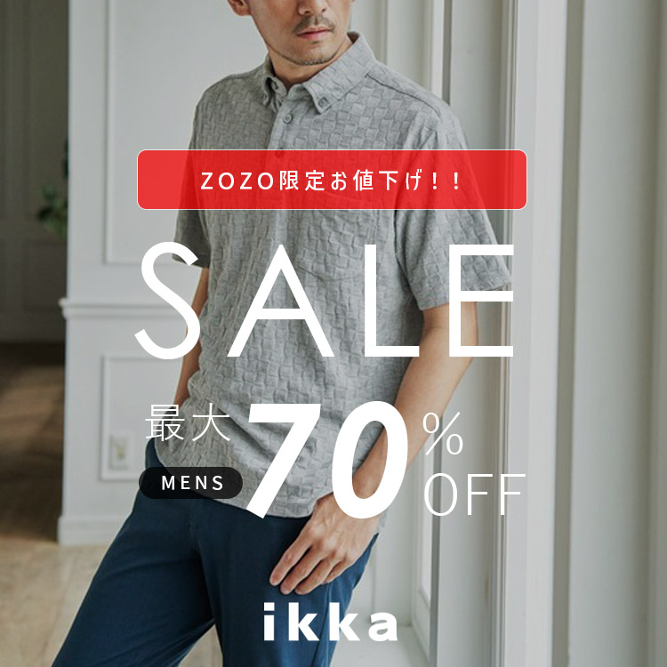 ikka LOUNGE�i�C�b�J���E���W�j�̃V���b�v�j���[�X�u�y��ZOZO���聦�zMAX70��OFF �Z�[���J�Ò� | ikka Mens�v