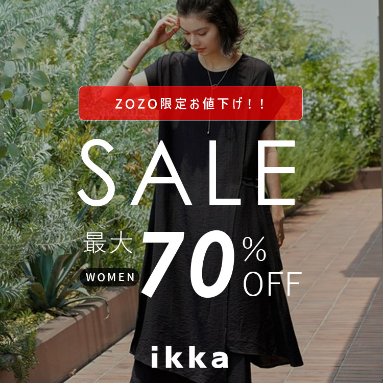 ikka LOUNGE�i�C�b�J���E���W�j�̃V���b�v�j���[�X�u�y���Z�[���ǉ����zZOZO���� �ăZ�[���J�Ò� MAX70��OFF | ikka Ladies�v