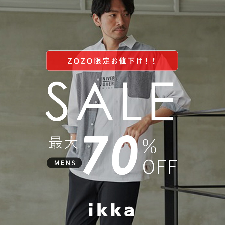 ikka LOUNGE�i�C�b�J���E���W�j�̃V���b�v�j���[�X�u�y��MAX70��OFF���zZOZO���� �ăZ�[���J�Ò� MAX70��OFF | ikka Mens�v